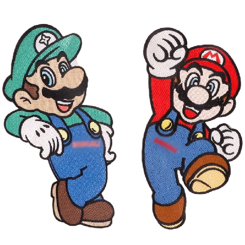 Mushroom Kingdom Bros. 'Mario and Luigi' Embroidered Patch