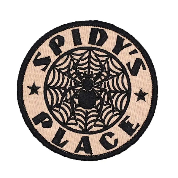 Cool 'Spidy's Place Logo' Embroidered Patch