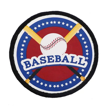 Baseball 'Round' Embroidered Velcro Patch