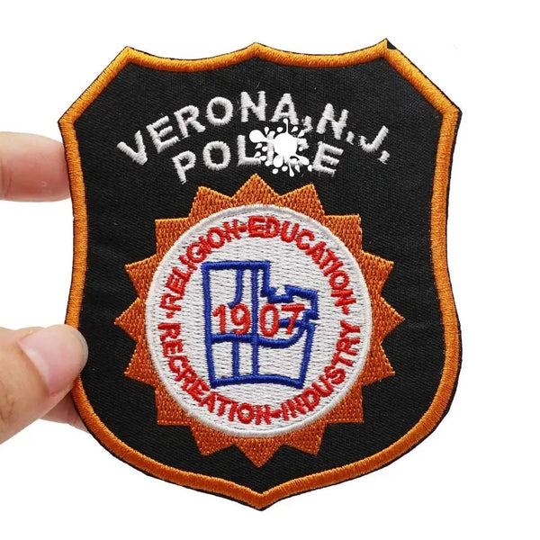 Emblem 'Verona New Jersey Police' Embroidered Velcro Patch