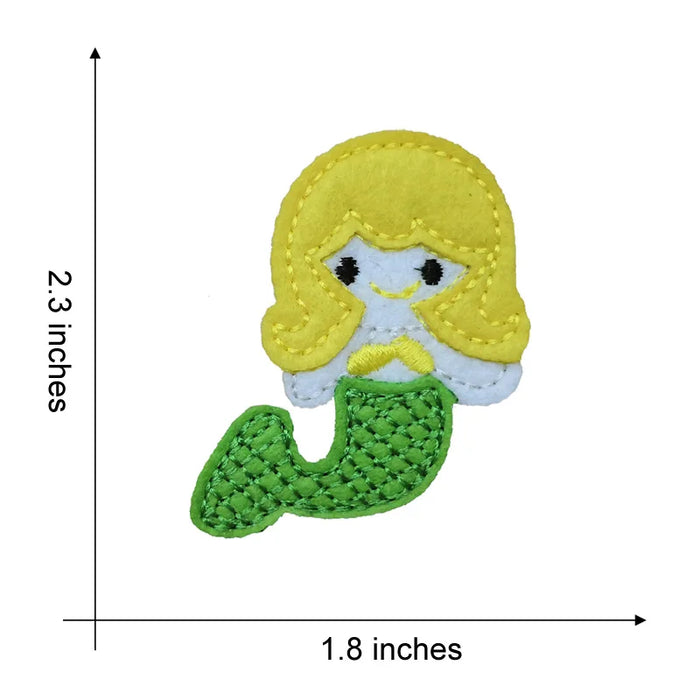 Cute Mermaid 'Portrait' Embroidered Patch