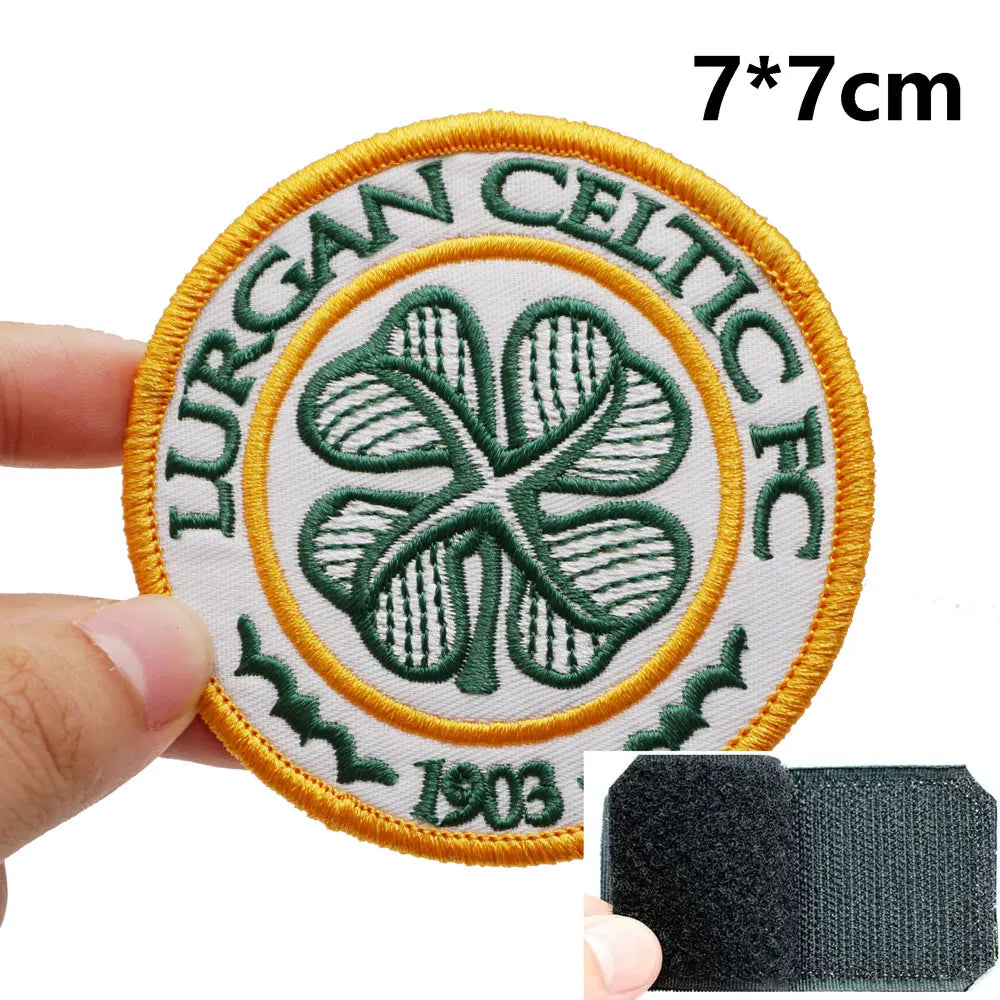 Football 'Lurgan Celtic FC Logo' Embroidered Velcro Patch