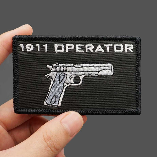 Military Tactical '1911 Operator Pistol' Embroidered Velcro Patch