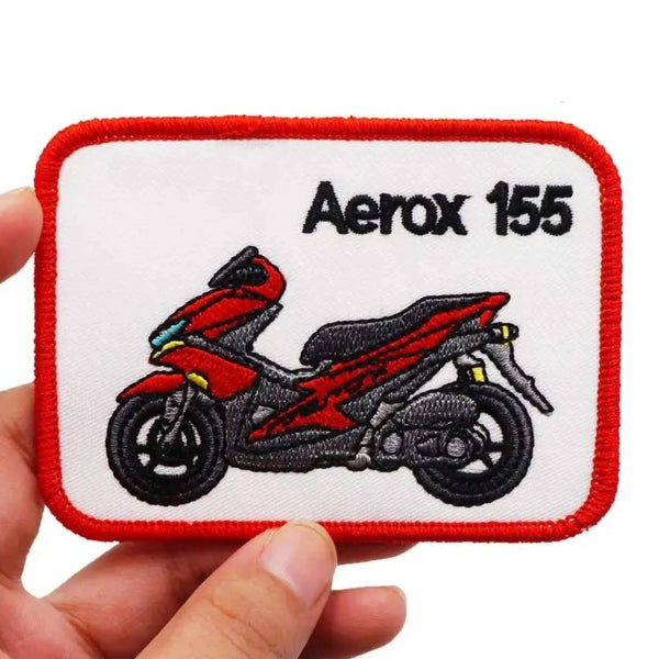 Vehicles 'Aerox 155 | Square' Embroidered Velcro Patch