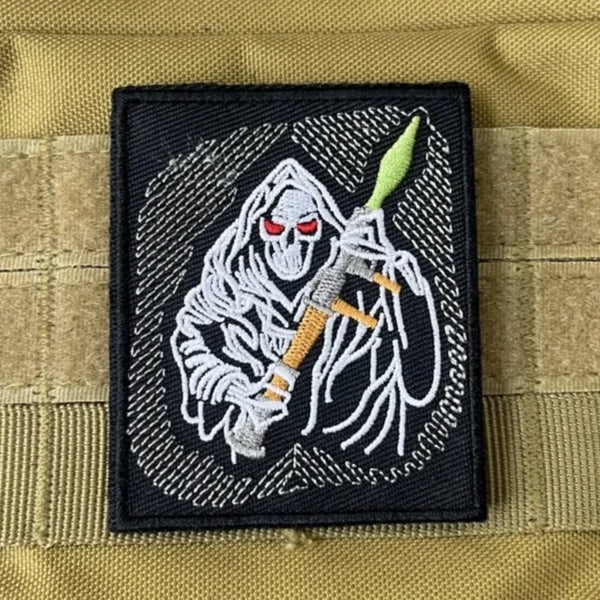 Grim Reaper 'Bazooka' Embroidered Velcro Patch