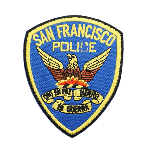 Emblem 'San Francisco Police' Embroidered Velcro Patch
