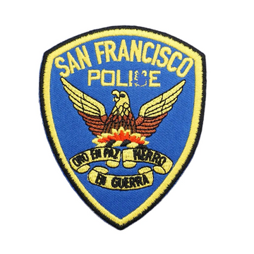 Emblem 'San Francisco Police' Embroidered Velcro Patch