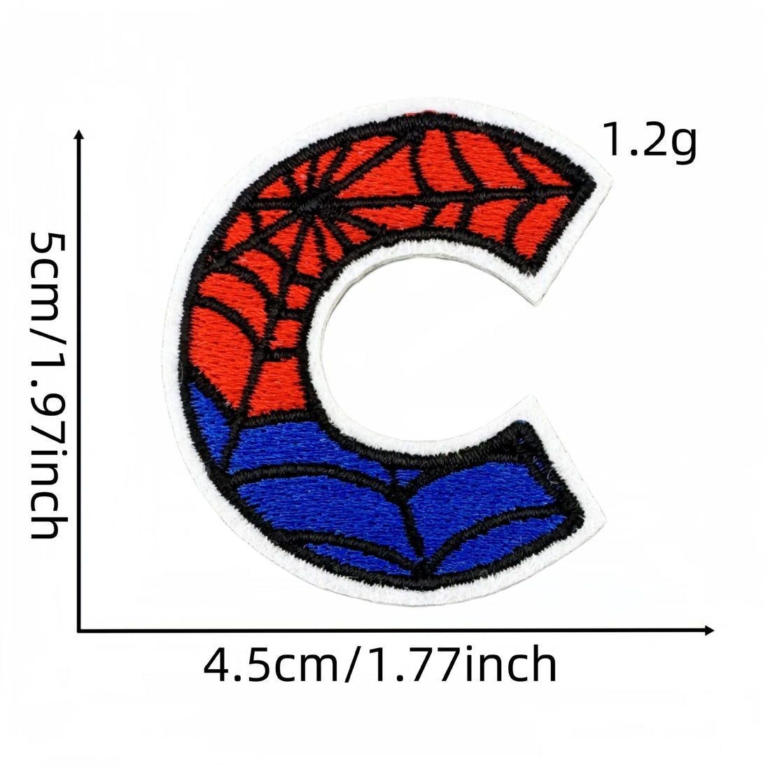 Spider-Man Letter 'Letter C' Embroidered Patch