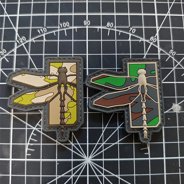 Dragonfly PVC Rubber Velcro Patch