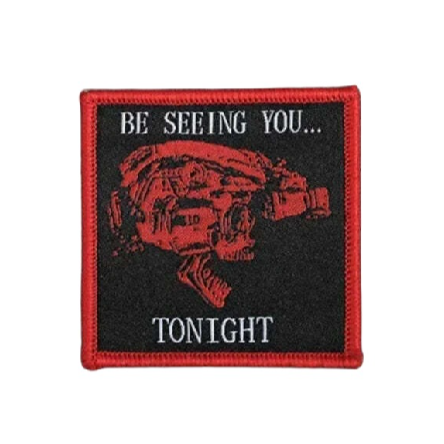 Tactical Skull 'Be Seeing You Tonight | Square' Embroidered Velcro Patch