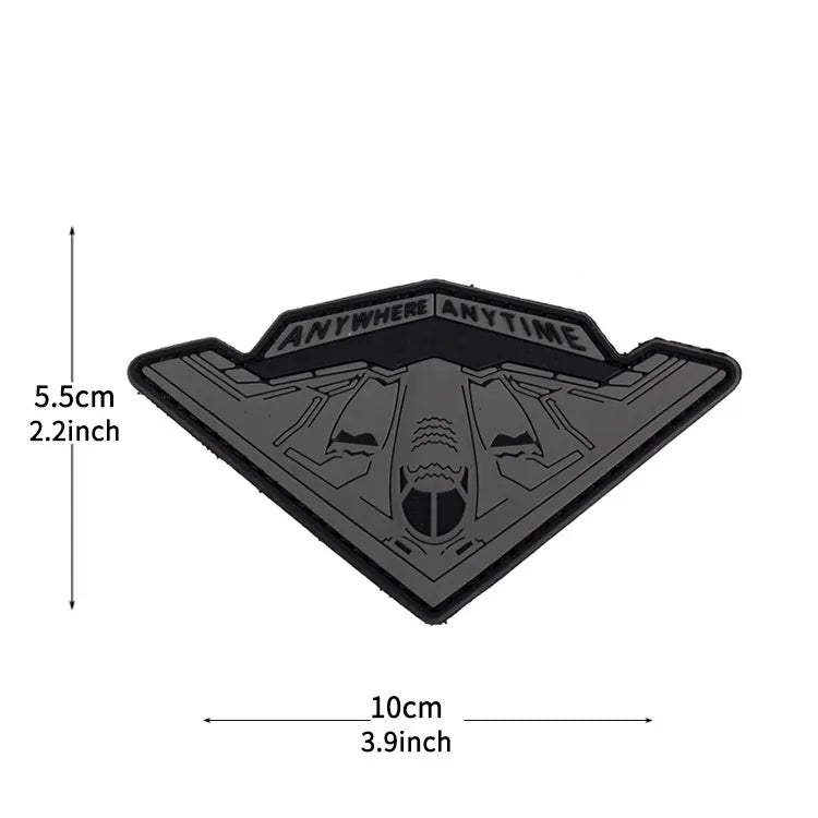 Northrop B-2 Spirit 'Anywhere Anytime' PVC Rubber Velcro Patch