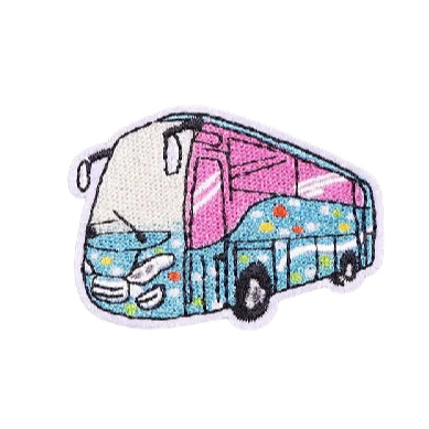 Cute Bus 'Colorful' Embroidered Patch