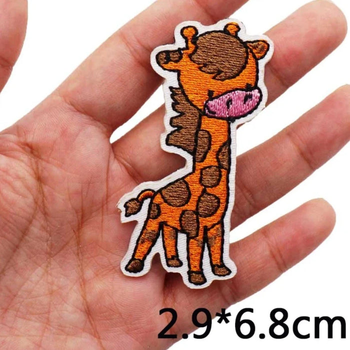 Cute Giraffe 'Standing' Embroidered Patch