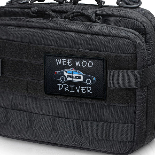 Wee Woo Driver 'Police Car' Embroidered Velcro Patch