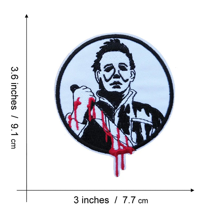 Michael Myers 'Bloody Knife | Round' Embroidered Patch