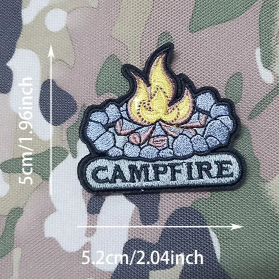 Campfire Embroidered Velcro Patch