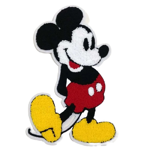 Mickey Mouse 'Stretching Leg' Embroidered Patch