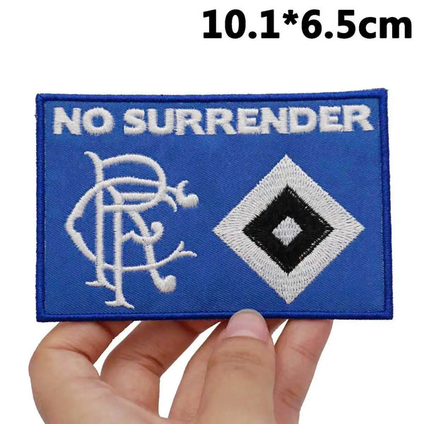 Sports 'No Surrender Logo | Square' Embroidered Patch