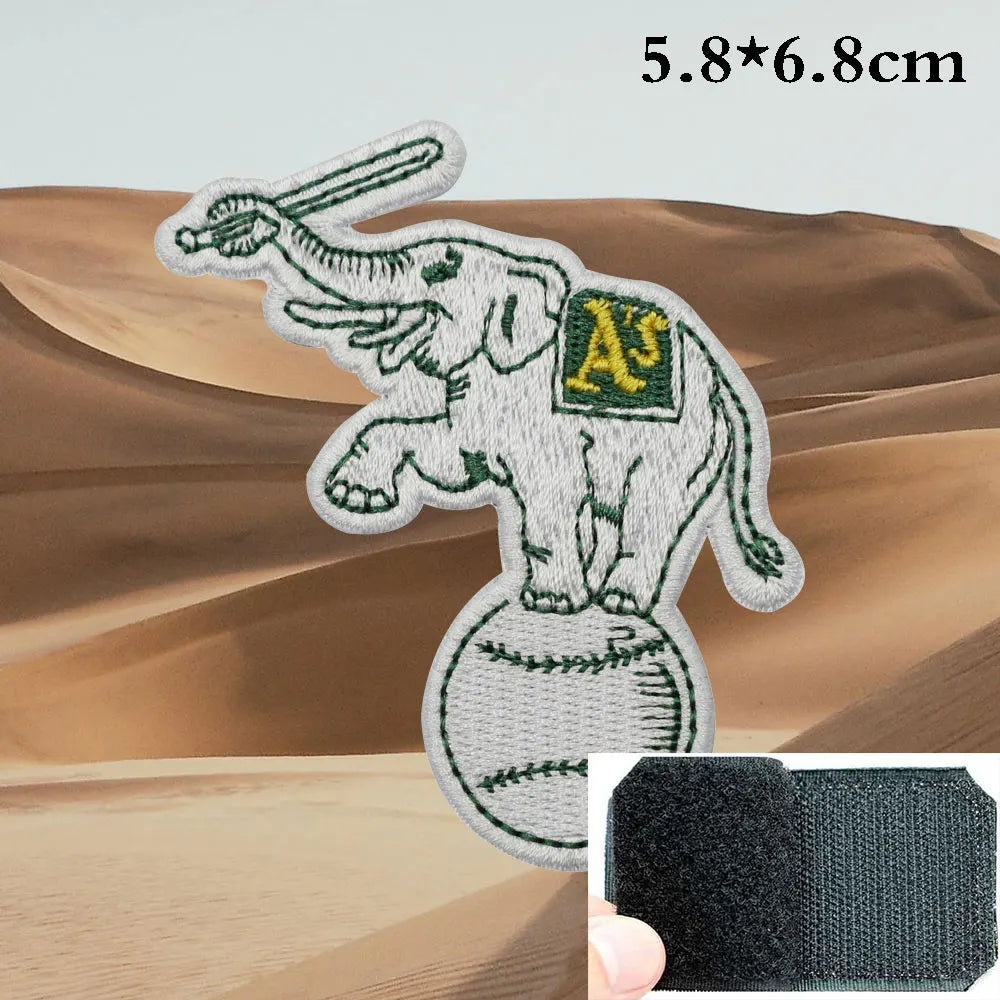Baseball 'Logos' Embroidered Velcro Patch