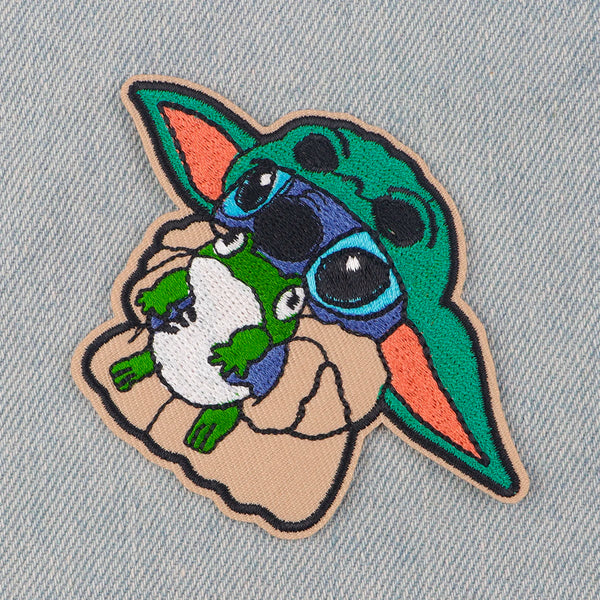 Stitch x Baby Yoda Embroidered Patch