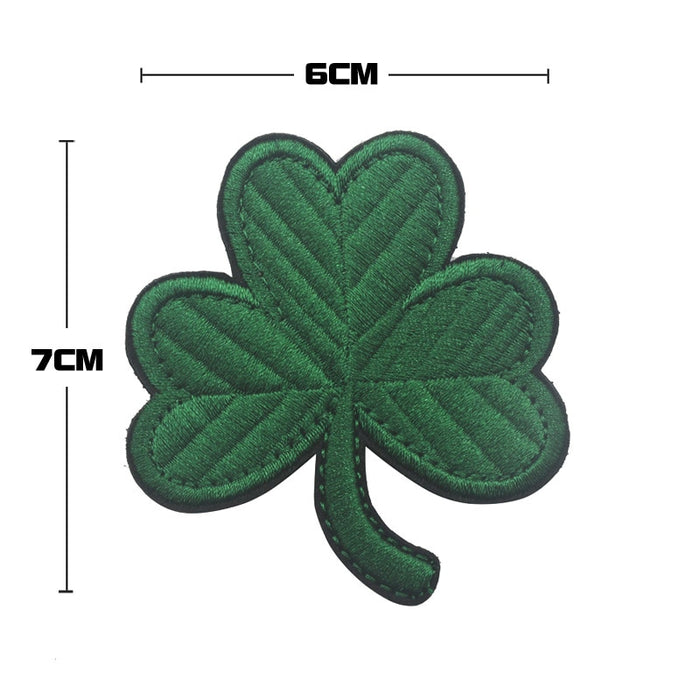 'Clover Leaf | 1.0' Embroidered Velcro Patch