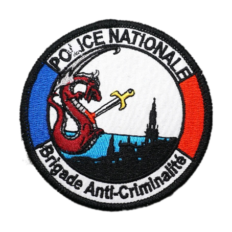 Military Tactical 'Police Nationale | Brigade Anti-Criminalite' Embroidered Velcro Patch