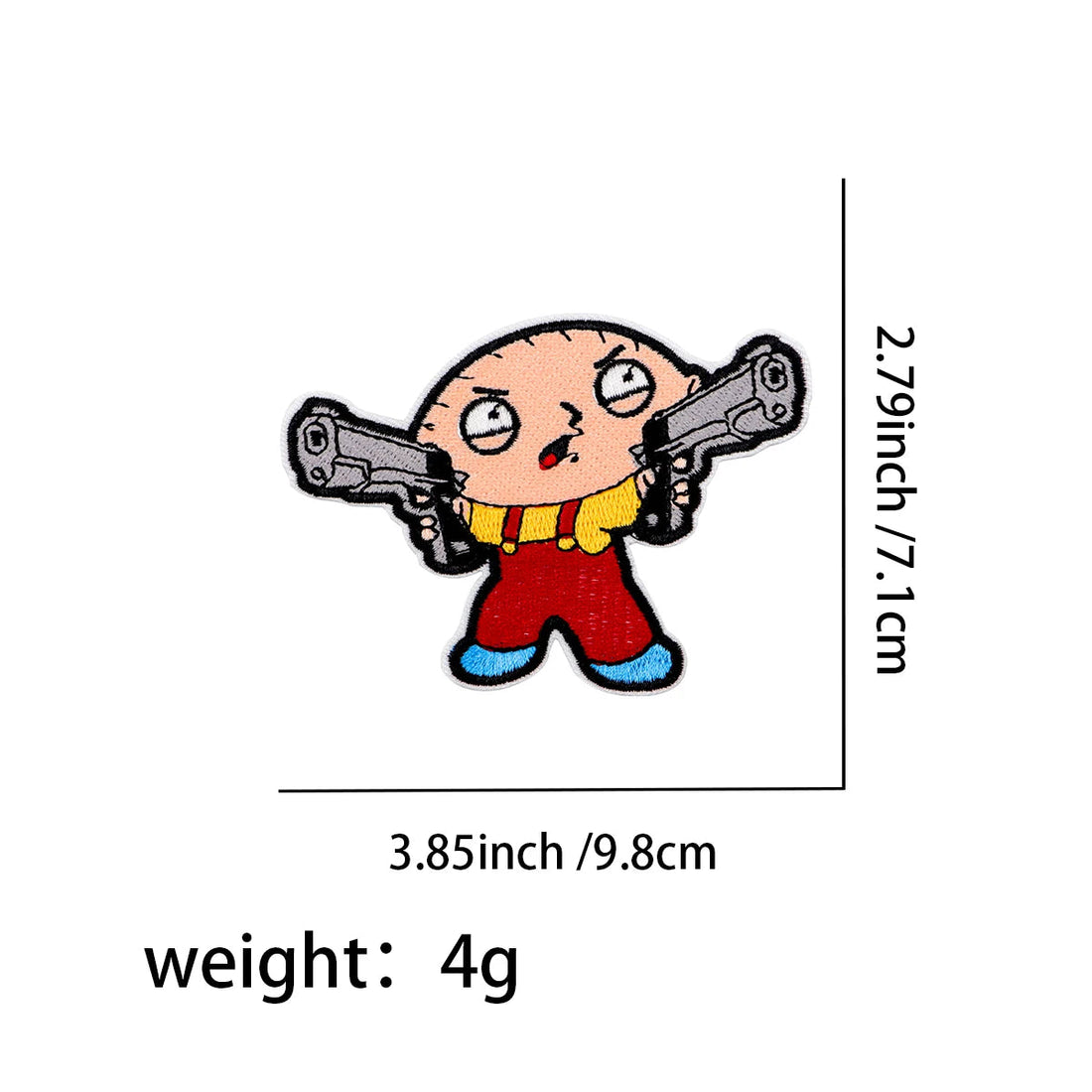 Family Guy 'Stewie and Ernie | Set of 2' Embroidered Patch