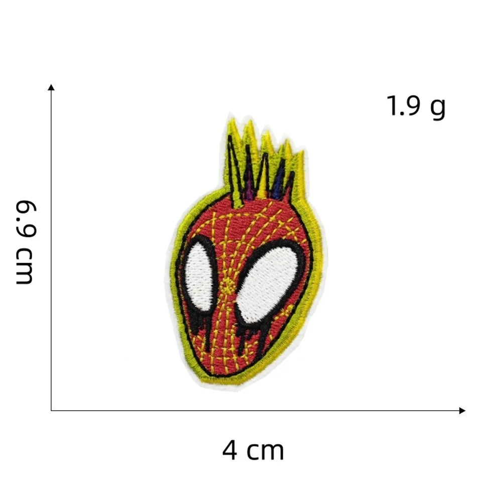 Spider-Man 'Spider-Punk | Head' Embroidered Patch
