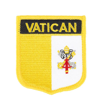 Vatican Flag 'Shield' Embroidered Patch
