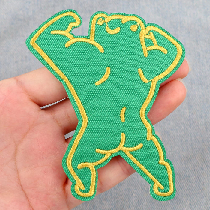 Custom Muscle Patch Bear 'Flexing Muscles' Embroidered Patch — Little Patch Co