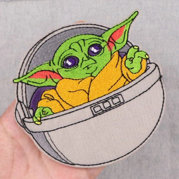 Empire and Rebellion 'Baby Yoda | Spaceship' Embroidered Patch