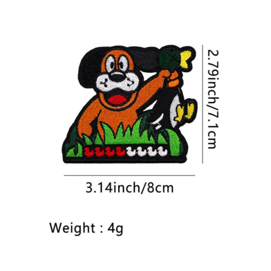 Duck Hunt 'Dog Holding Duck' Embroidered Patch