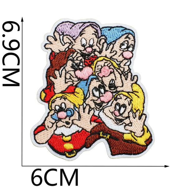 Snow White 'Seven Dwarfs | Cute Faces' Embroidered Patch