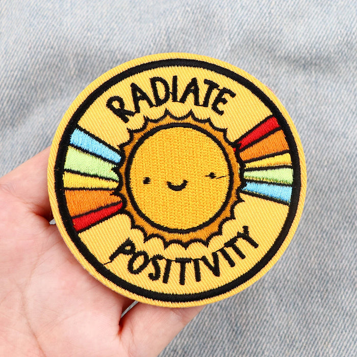 Sunshine ‘Radiate Positivity' Embroidered Patch