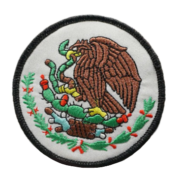 Emblem 'Coat of Arms of Mexico | Round' Embroidered Velcro Patch