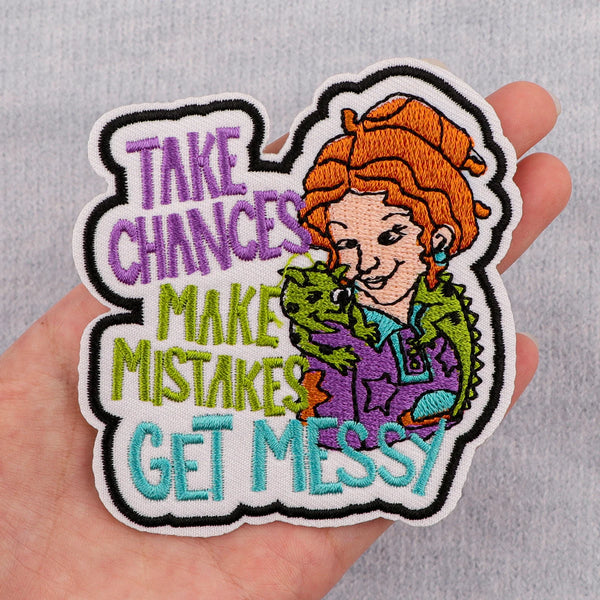 The Magic School Bus ‘Ms. Frizzle | Take Chances Make Mistakes Get Messy’ Embroidered Patch