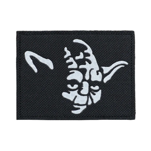 Empire and Rebellion 'Yoda Head | Reflective' Embroidered Velcro Patch