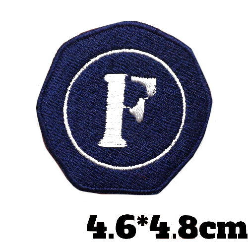 Cool 'Letter F | Logo' Embroidered Patch