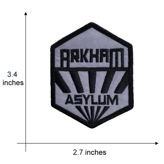Dark Knight 'Arkham Asylum Logo' Embroidered Patch