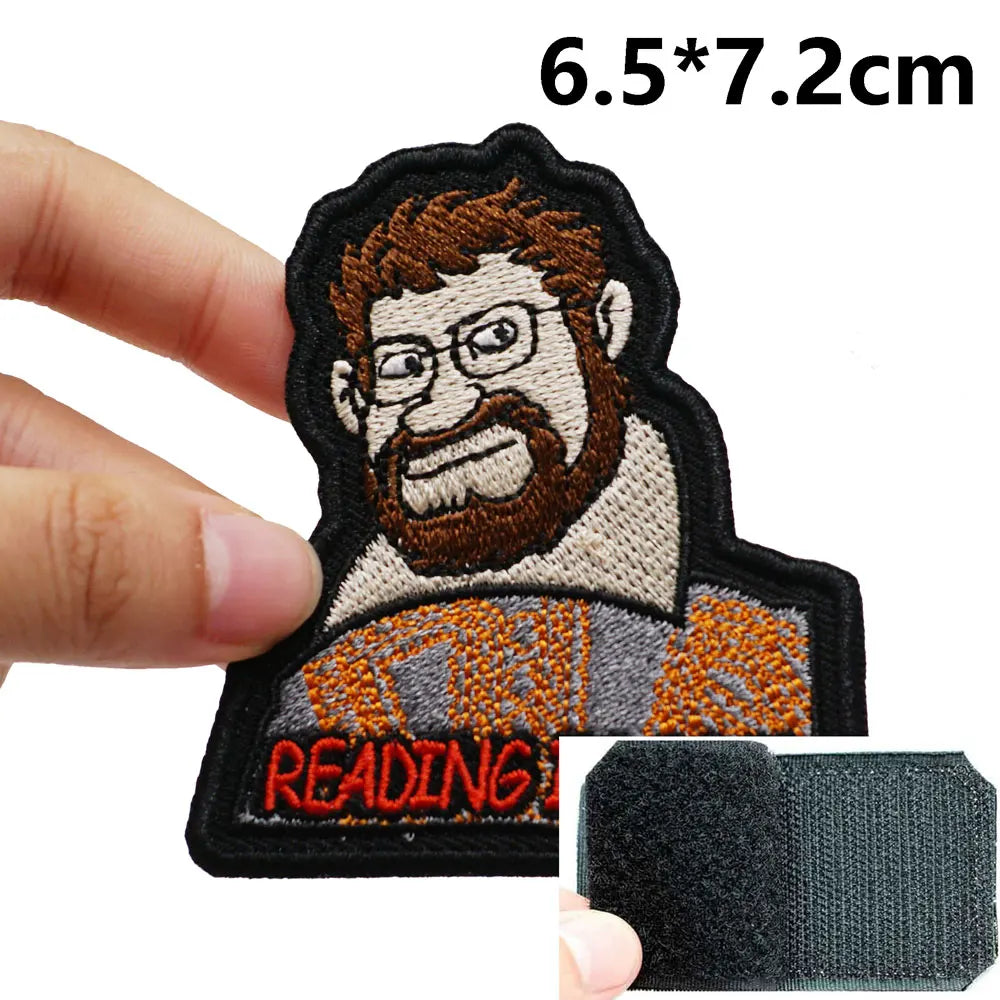 Reading is Cool Embroidered Velcro Patch