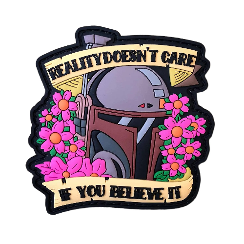 Empire and Rebellion 'Reality Doesn't Care If You Believe It' PVC Rubber Velcro Patch