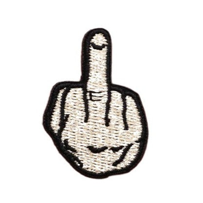 Funny 'F U Hand' Embroidered Patch