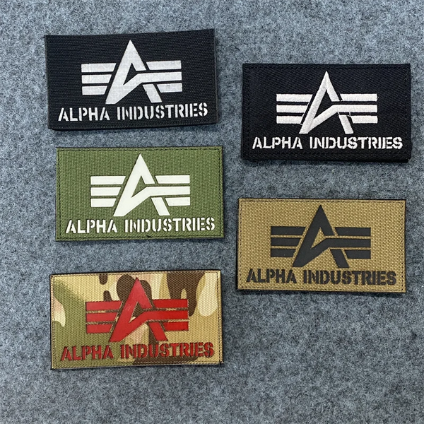 Alpha Industries 'Logo' Embroidered Velcro Patch