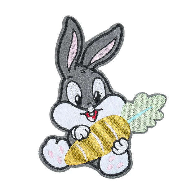 Looney Tunes 'Baby Bunny | Holding Carrot' Embroidered Patch