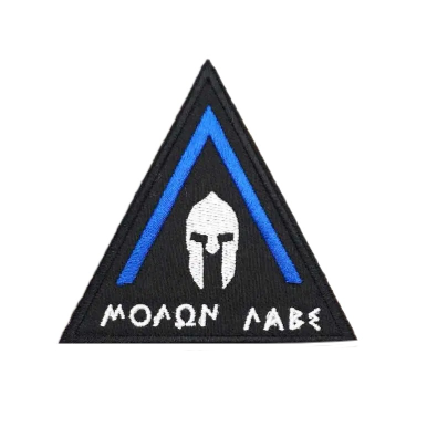 Viking 'Molon Labe | Triangle' Embroidered Velcro Patch