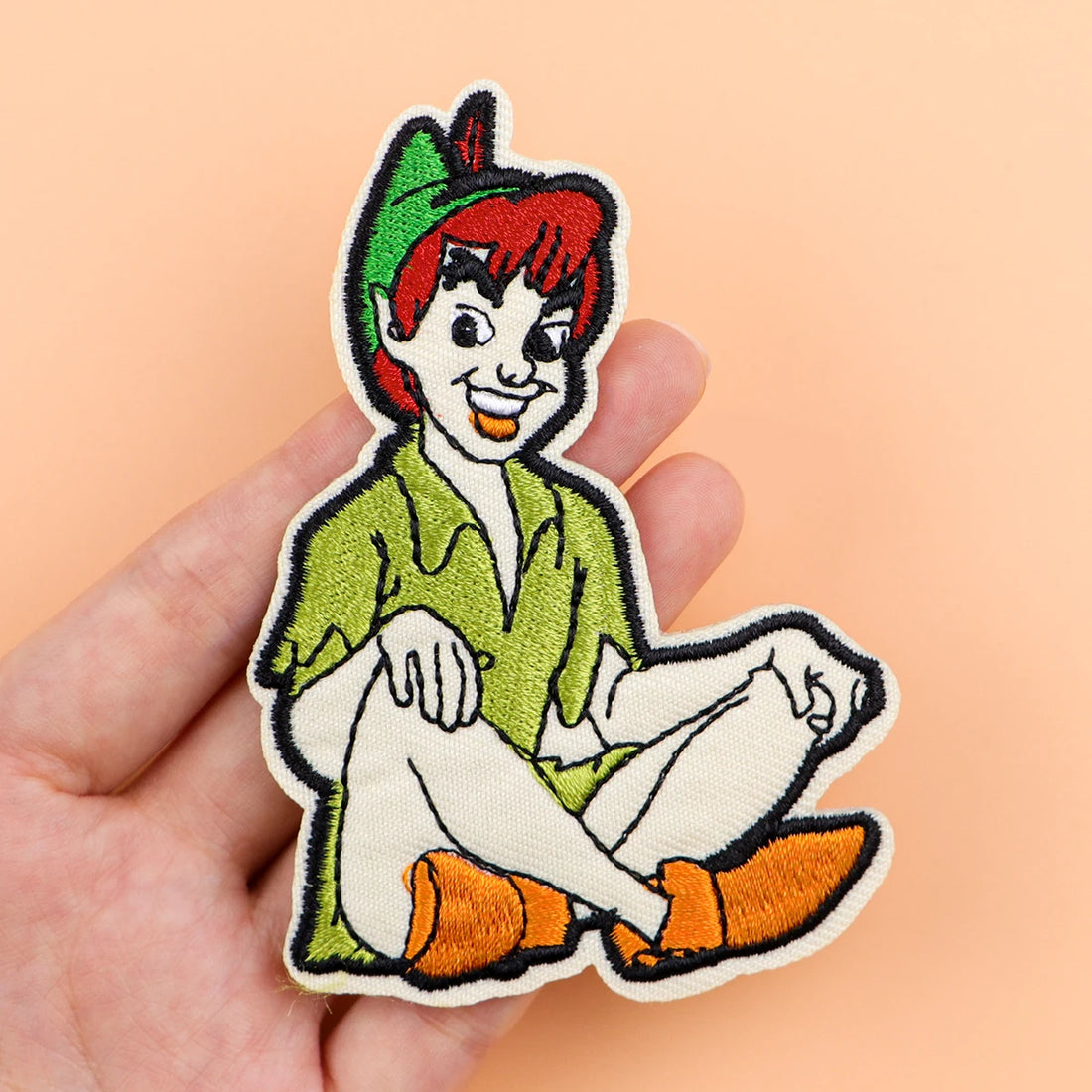 Peter Pan 'Sitting' Embroidered Patch