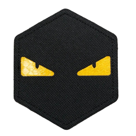 Monster Eyes 'Reflective' Embroidered Velcro Patch