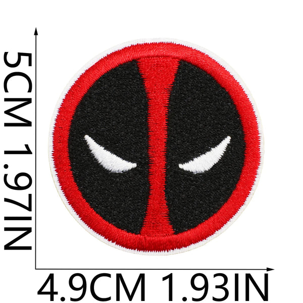 Deadpool 'Logo | Round Face' Embroidered Patch