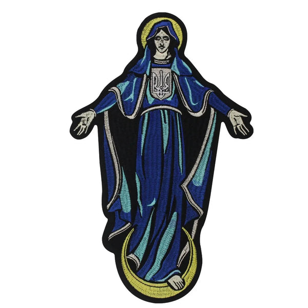 Virgin Mary Embroidered Patch