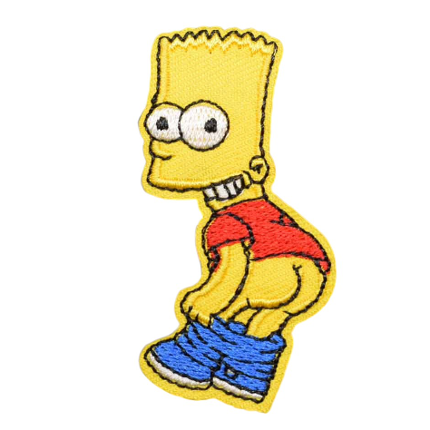 Springfield 'Bart | Exposed Butt' Embroidered Patch